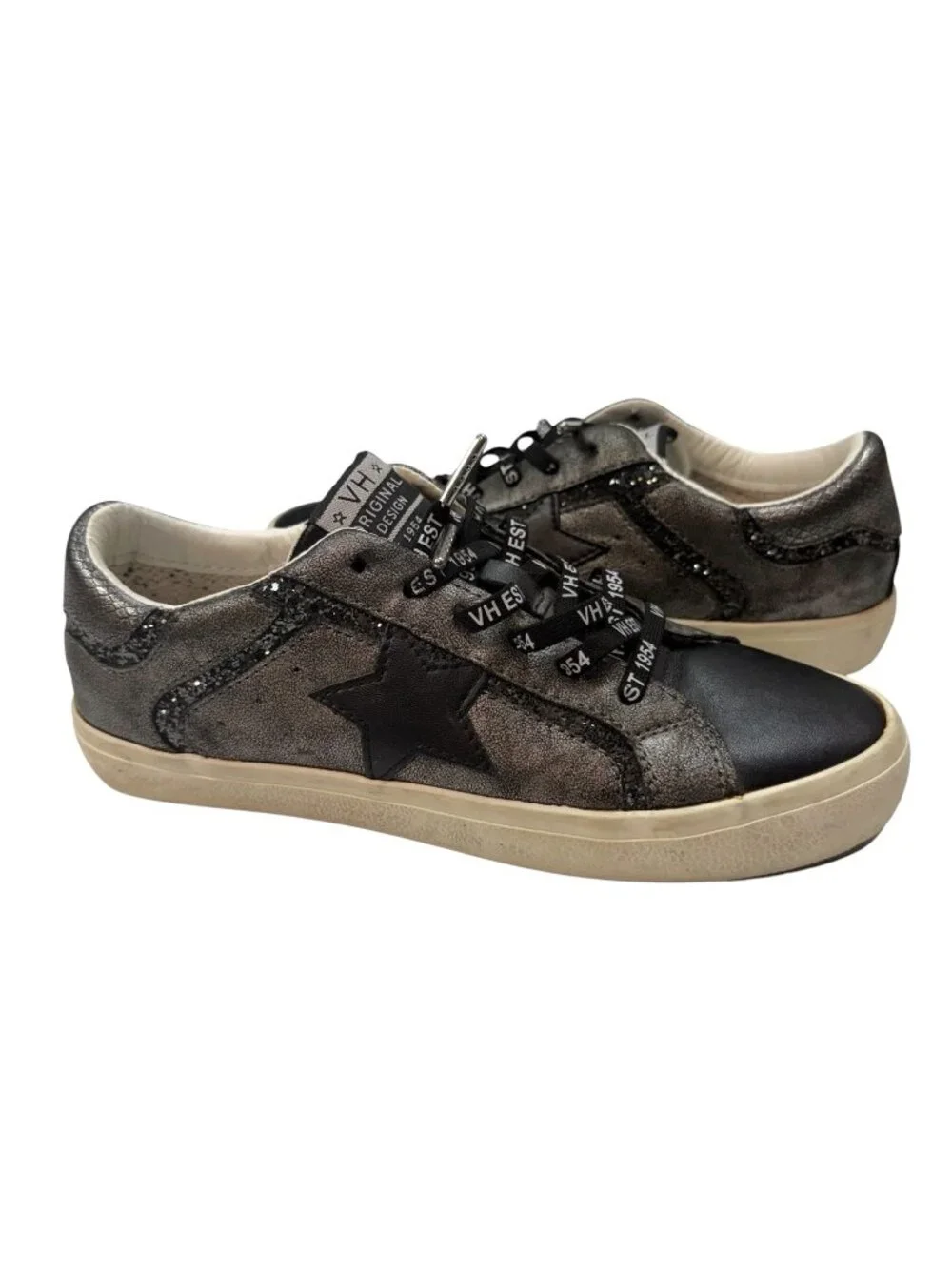 Vintage Havana Sneakers Size 7 Distressed Retro Trainers Shoes Sparkle